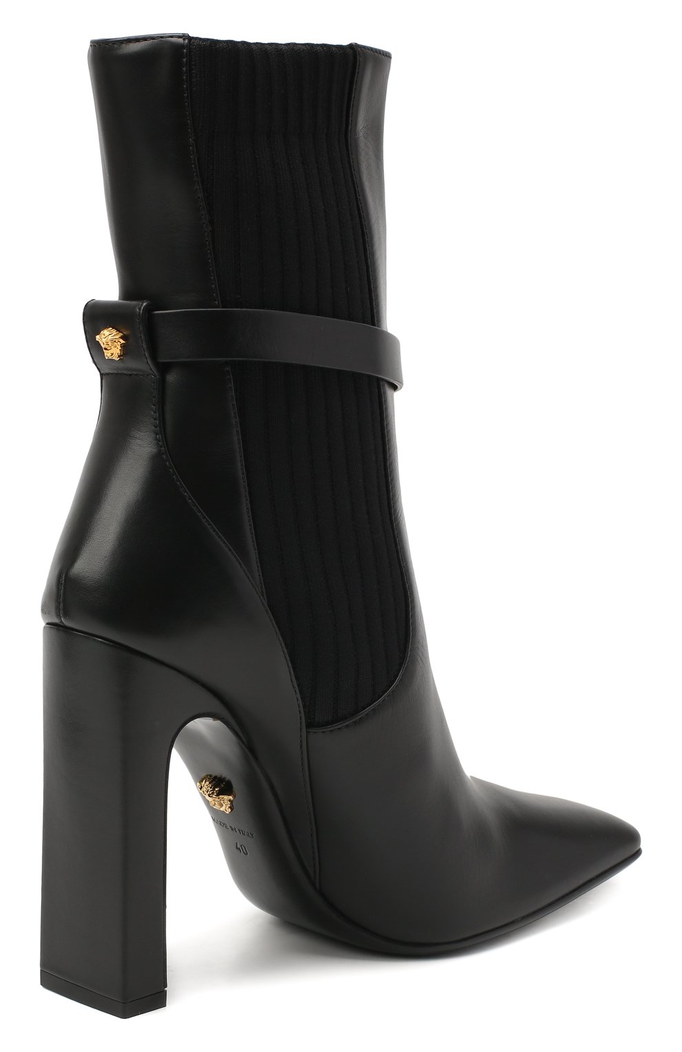 Кожаные ботильоны VERSACE, арт. DST414P/DVT2P, фото 4