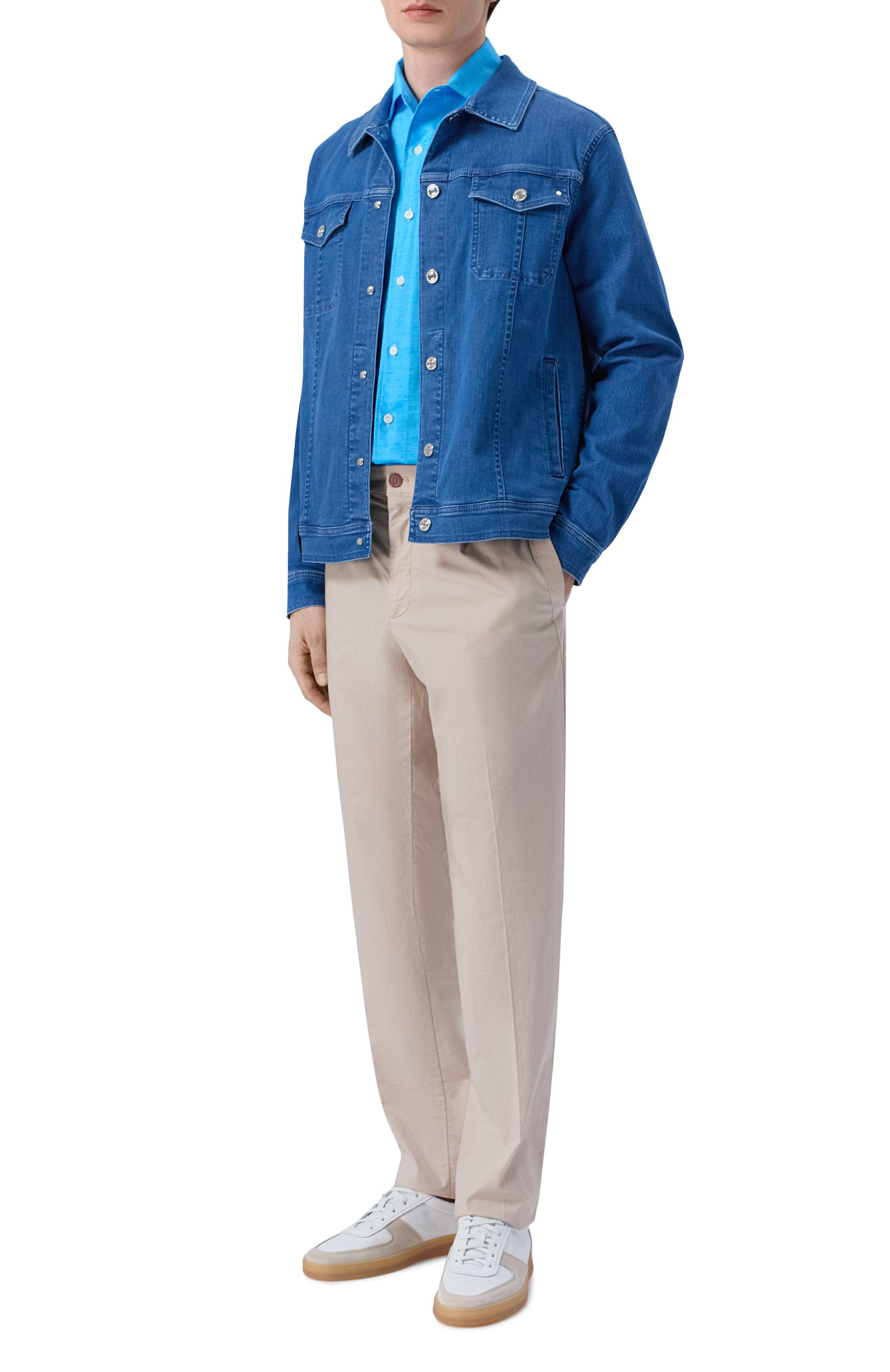 Рубашка из хлопка и льна ALESSANDRO GHERARDI, арт. D0UBLE/7670, фото 2