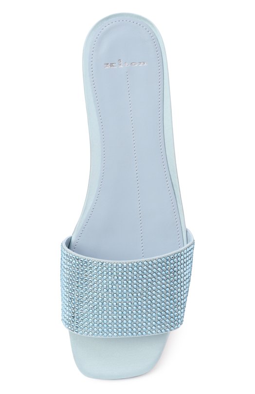 Текстильные шлепанцы Kiton D61837K0923H03 Голубой  D61837K0923H03 Фото 6