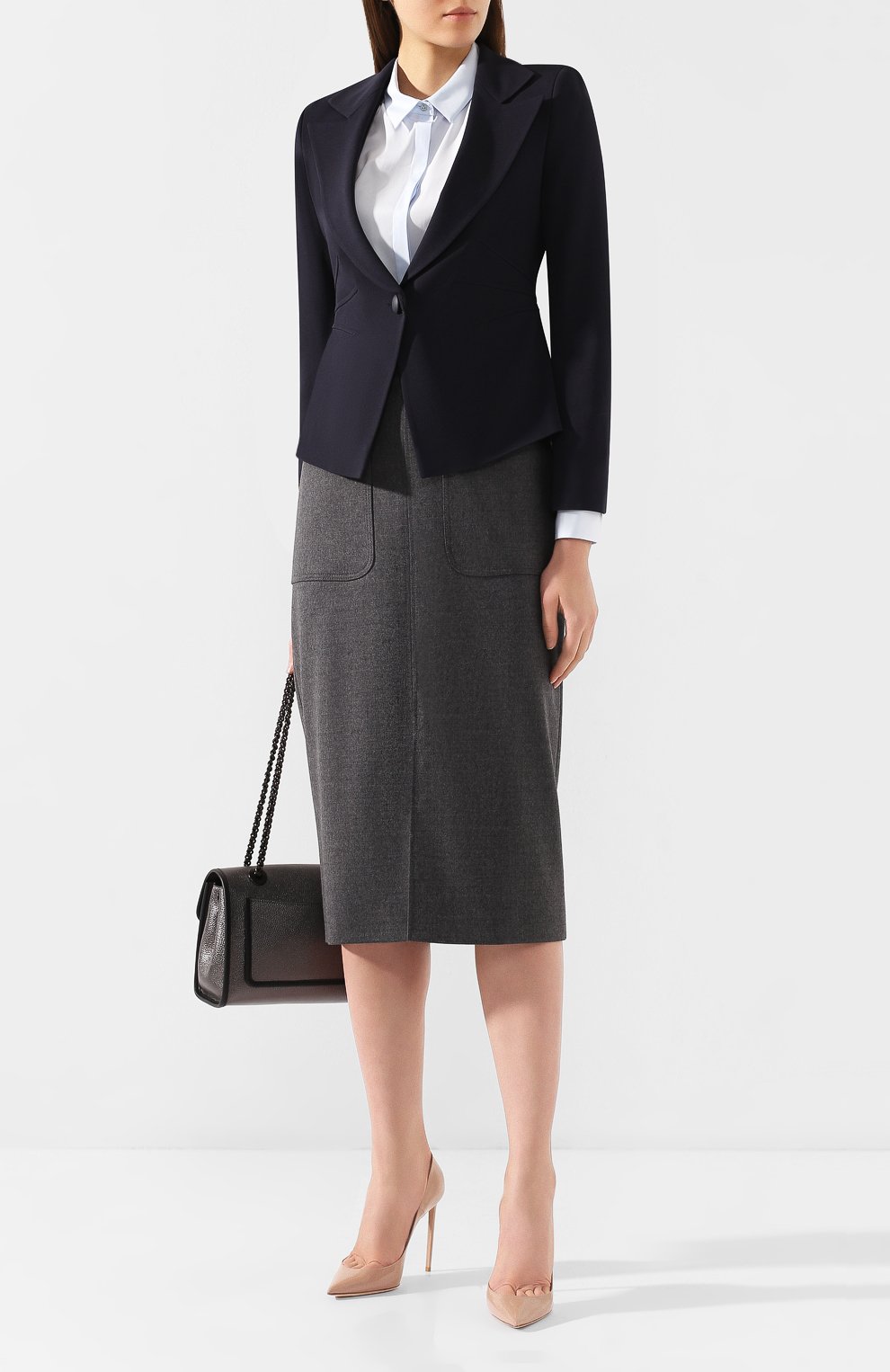 Жакет из смеси вискозы и шерсти EMPORIO ARMANI, арт. 4NG23T/42009, фото 2