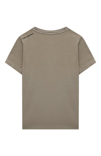 Хлопковая футболка KARL LAGERFELD KIDS, арт. Z25334, фото 2