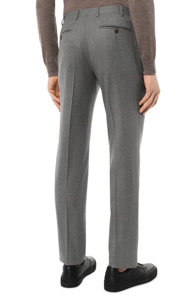 Шерстяные брюки CANALI темно-серого цвета по цене 57050 руб., арт. 71019/AN00019, фото 4 Шерстяные брюки CANALI, арт. 71019/AN00019, фото 4
