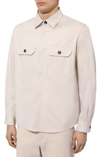 Хлопковая рубашка ZEGNA, арт. UDV16A7/S0T8, фото 3