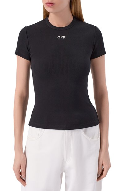 Хлопковая футболка OFF-WHITE, арт. 0WAA065C99JER005, фото 3