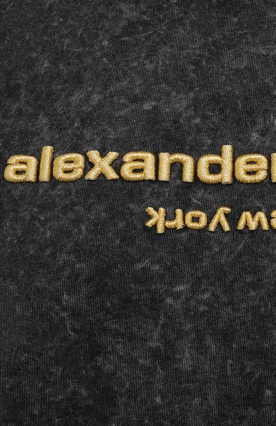 Хлопковая футболка ALEXANDER WANG, арт. UCC1211030, фото 5
