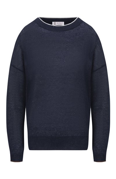 Льняной пуловер BRUNELLO CUCINELLI, арт. MDT796410, фото 1