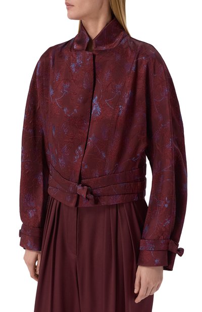 Жакет из вискозы и шелка GIORGIO ARMANI, арт. GW003460/TE23098, фото 3