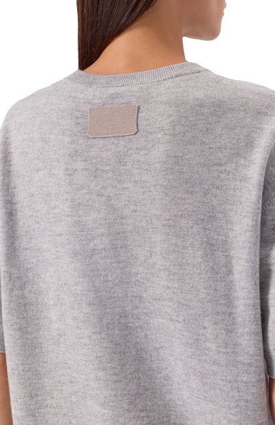 Шерстяной пуловер AYA MUSE серого цвета по цене 33950 руб., арт. AMFW2568, фото 5 Шерстяной пуловер AYA MUSE, арт. AMFW2568, фото 5