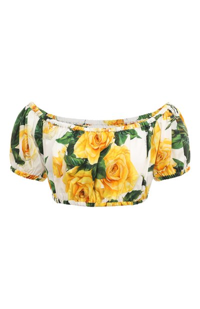 Женский хлопковый топ DOLCE & GABBANA, арт. F755RT/HS5NK