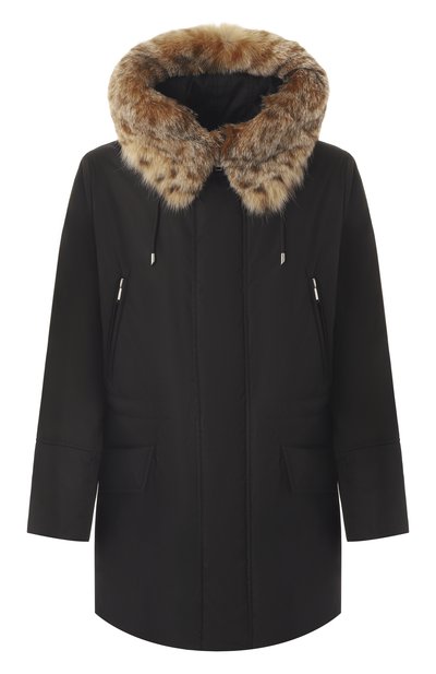 Мужская парка с отделкой из рыси MVST, арт. FTEKB-ES4400LX/GR1651