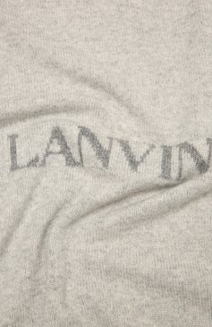Детского шерстяной плед LANVIN серого цвета, арт. N90002 | Фото 2 (Материал: Шерсть, Кашемир, Текстиль; Материал сплава: Проставлено; Нос: Не проставлено)