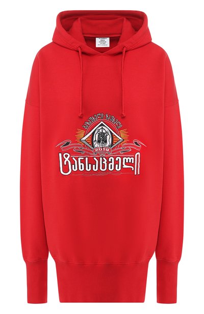 Женский хлопковое худи VETEMENTS, арт. USS197005/W