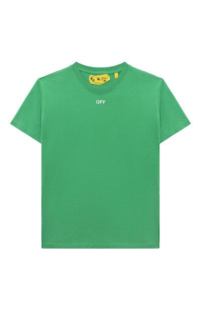 Хлопковая футболка OFF-WHITE, арт. 0BAA002S24JER015/12-12+