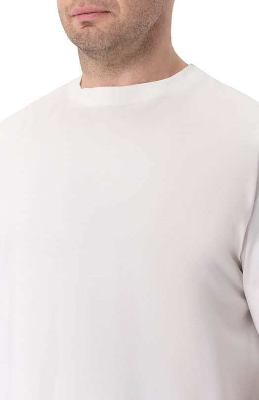 Хлопковая футболка Kiton UMC023K06R4912 Белый  UMC023K06R4912 Фото 5