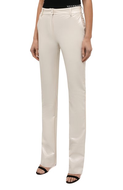 Брюки MSGM белого цвета по цене 28750 руб., арт. 3142MDP109 217803, фото 3 Брюки MSGM, арт. 3142MDP109 217803, фото 3