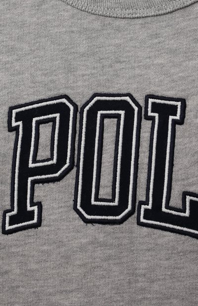 Хлопковый свитшот POLO RALPH LAUREN серого цвета по цене 10700 руб., арт. 321851011, фото 3 Хлопковый свитшот POLO RALPH LAUREN, арт. 321851011, фото 3