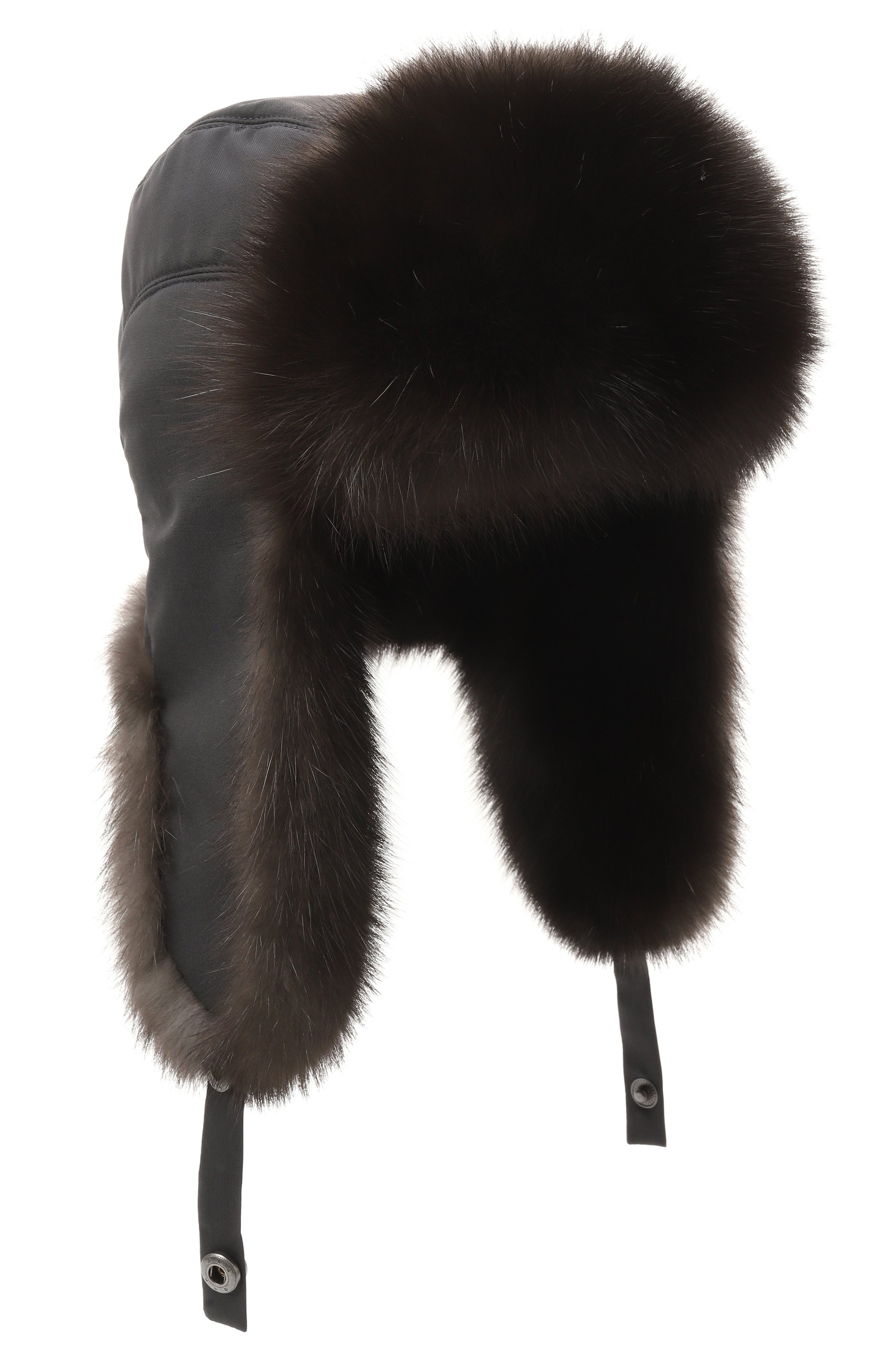 Шапка-ушанка modern с мехом соболя BLACK SABLE, арт. BS-MHMP-EB, фото 1