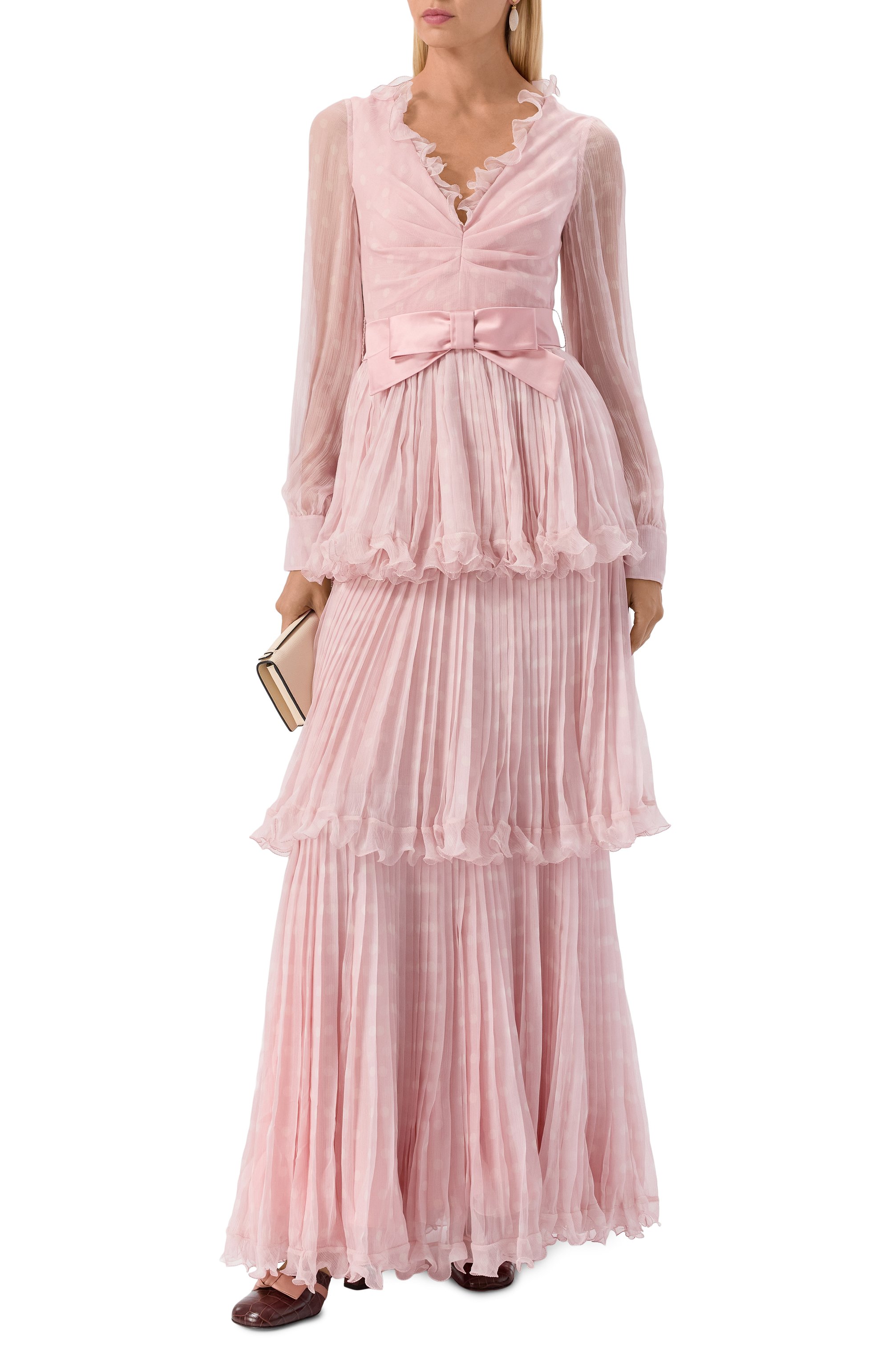 Шелковое платье VALENTINO, арт. 7B3VDLA5/9B3, фото 2