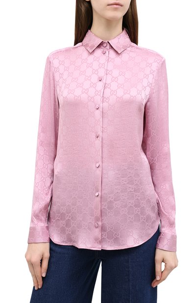 Шелковая рубашка GUCCI, арт. 627773/ZAEJF, фото 3