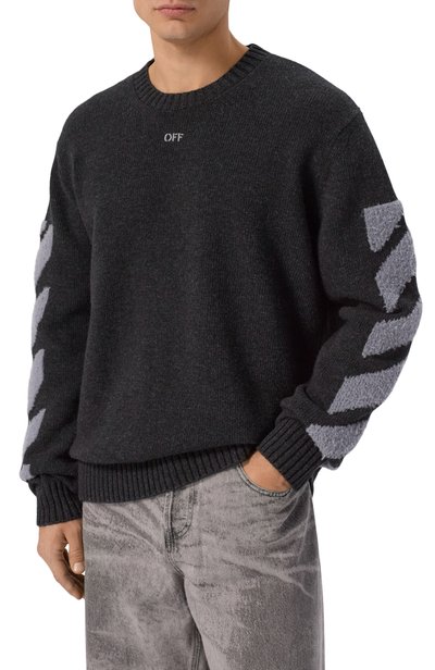 Шерстяной свитер OFF-WHITE, арт. 0MHE087F26KNI0020, фото 3