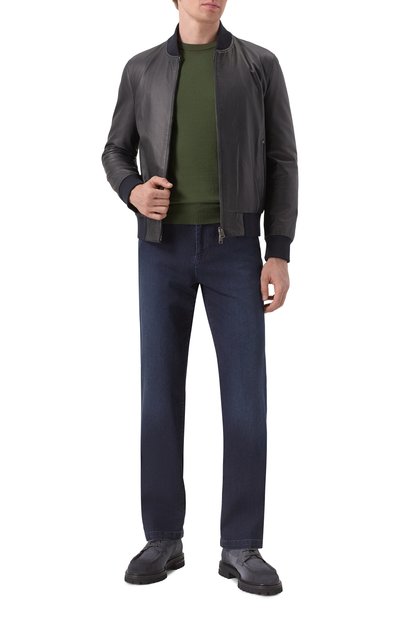 Замшевые ботинки ZILLI темно-серого цвета по цене 228000 руб., арт. H0134AM1100VSTM01, фото 2 Замшевые ботинки ZILLI, арт. H0134AM1100VSTM01, фото 2