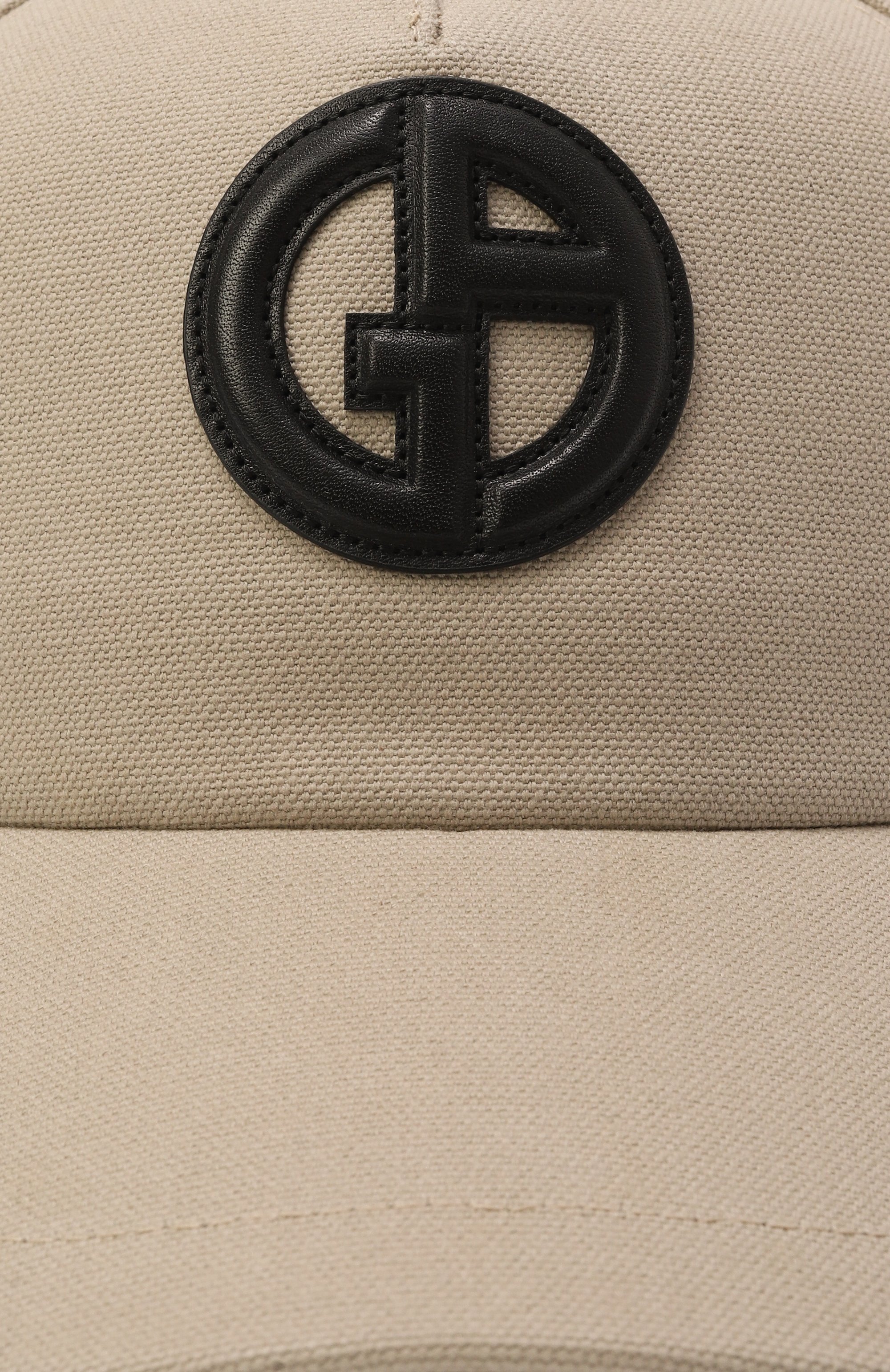 Хлопковая бейсболка GIORGIO ARMANI бежевого цвета по цене 59950 руб., арт. GM001048/AF15165, фото 3 Хлопковая бейсболка GIORGIO ARMANI, арт. GM001048/AF15165, фото 3