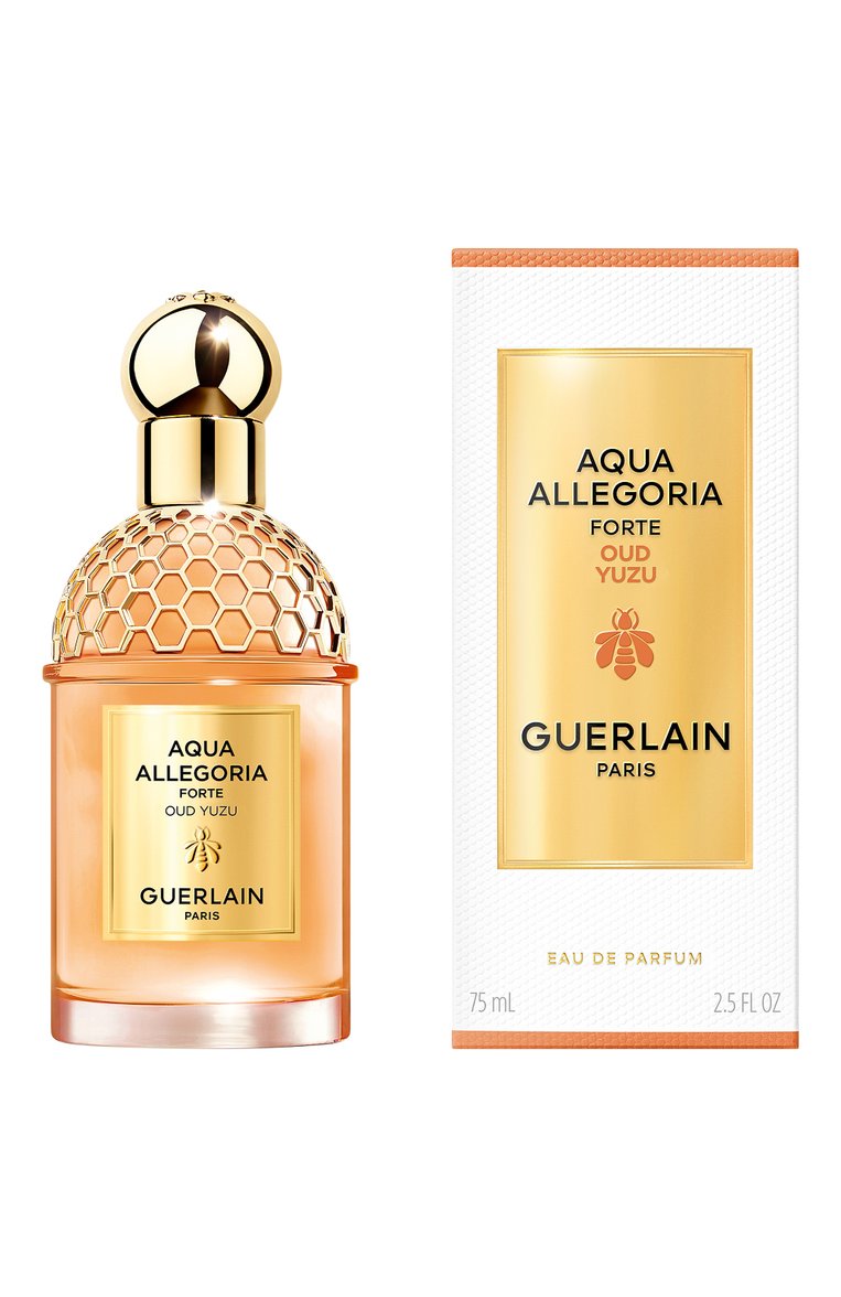 Парфюмерная вода aqua allegoria forte oud yuzu (75ml) GUERLAIN бесцветного цвета, арт. G014746 | Фото 2 (Тип продукта - парфюмерия: Парфюмерная вода; Нос: Не проставлено; Региональные ограничения белый список (Axapta Mercury): Не проставлено; Тип аромата: Древесный; Ограничения доставки: flammable)