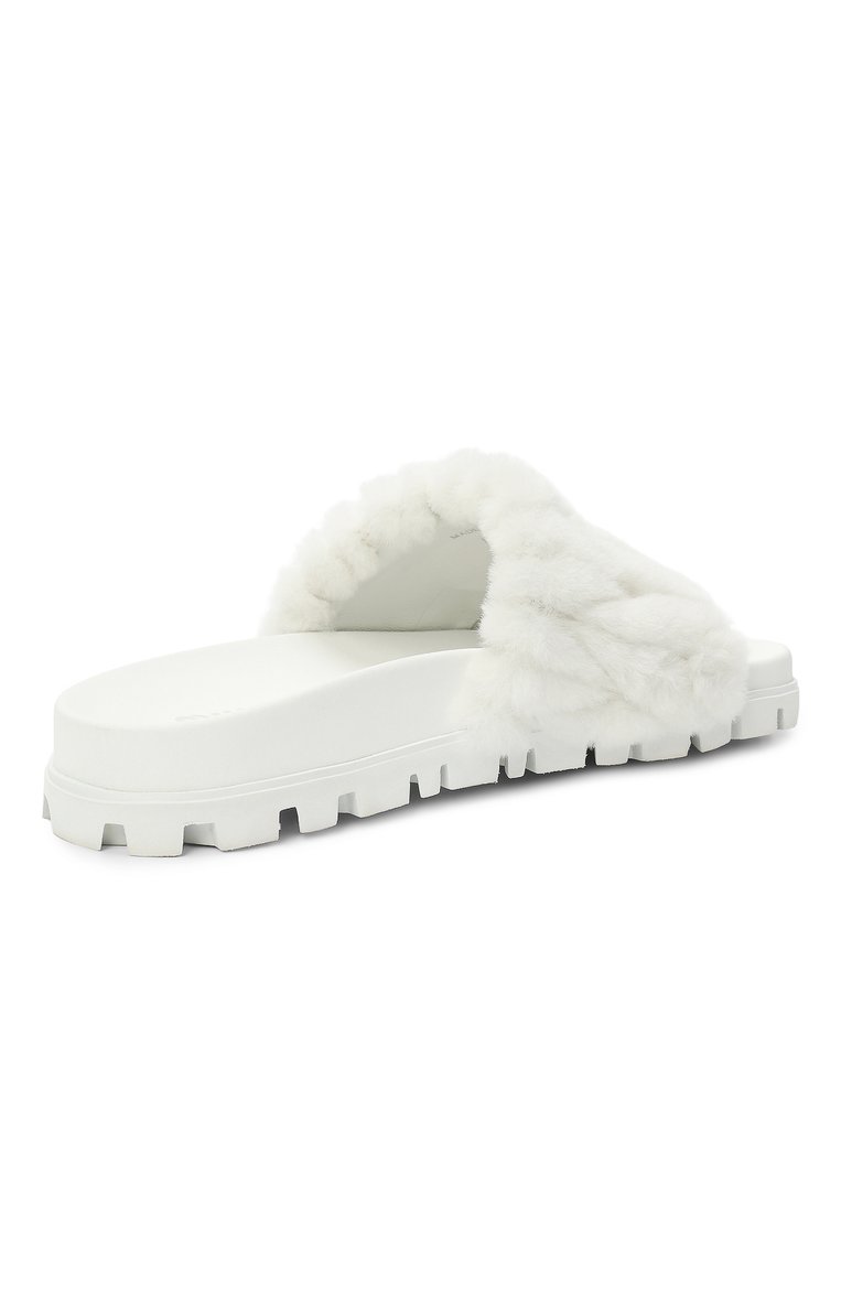 Шлепанцы из овчины MIU MIU, арт. 5XX522-2DNU-F0009, фото 3