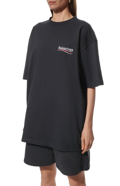 Хлопковая футболка BALENCIAGA, арт. 641655/TKVJ1, фото 3
