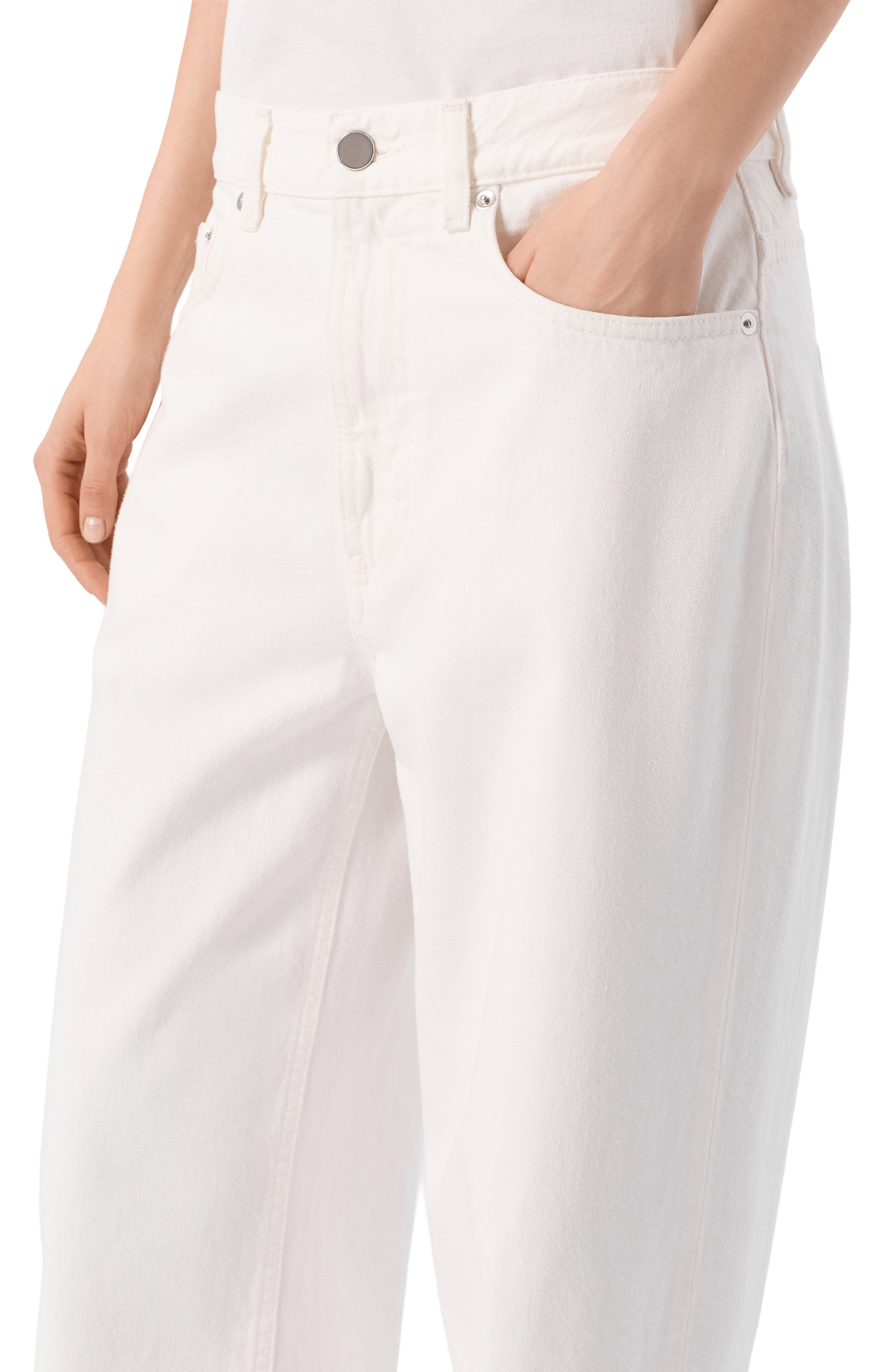 Джинсы samur LOULOU DE SAISON белого цвета по цене 34950 руб., арт. SAMUR LDS, фото 5 Джинсы samur LOULOU DE SAISON, арт. SAMUR LDS, фото 5