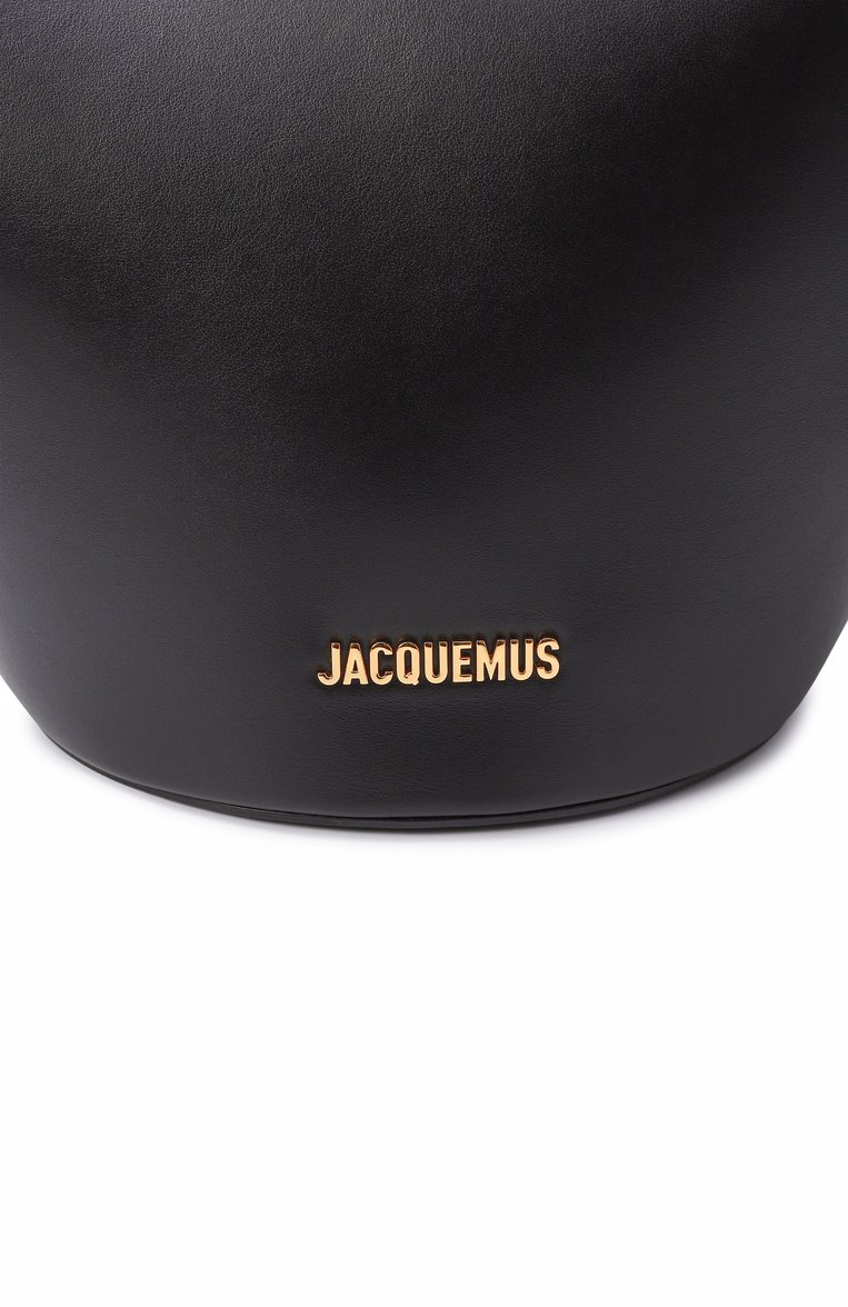 Женская сумка-тоут le bambola JACQUEMUS черного цвета, арт. 25E/251BA412-3173 | Фото 3 (Размер: large; Автоматизация состава: Проставлено; Материал: Натуральная кожа; Автоматизация ТО: Проставлено)