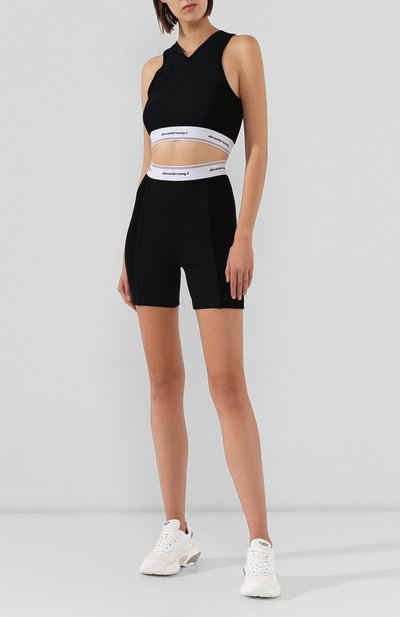 Хлопковые шорты ALEXANDERWANG.T черного цвета по цене 27100 руб., арт. 4CC2194024, фото 2 Хлопковые шорты ALEXANDERWANG.T, арт. 4CC2194024, фото 2