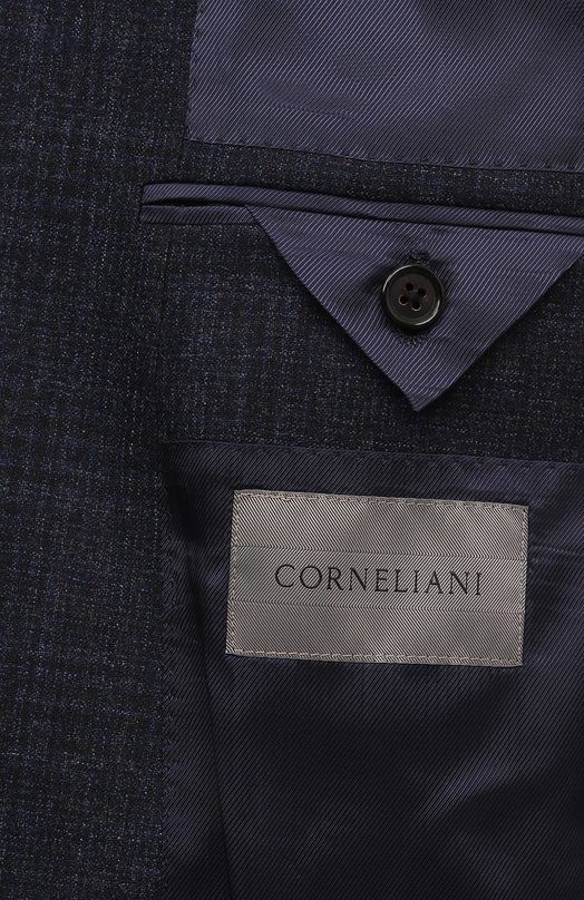 Шерстяной пиджак Corneliani 946002-9416311 Синий  946002-9416311 Фото 8
