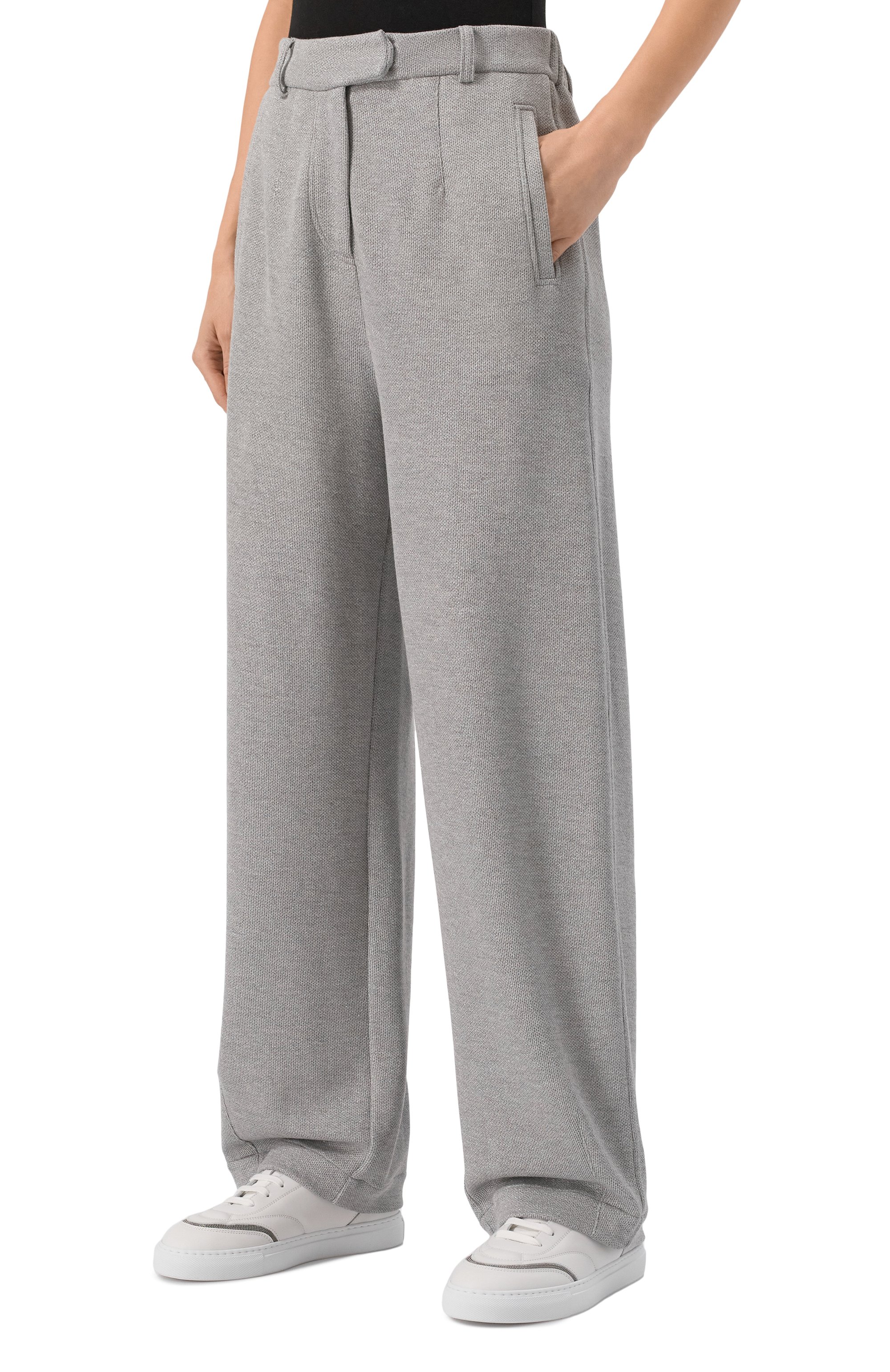 Брюки из вискозы и хлопка BRUNELLO CUCINELLI, арт. MP930SN999, фото 3