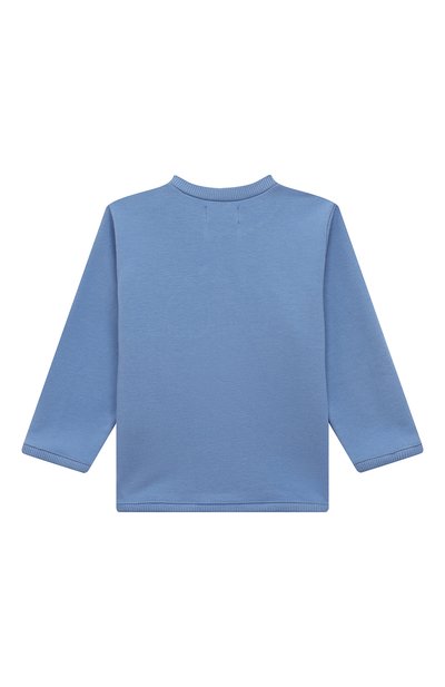 Хлопковый лонгслив SANETTA голубого цвета по цене 5265 руб., арт. 902299, фото 2 Хлопковый лонгслив SANETTA, арт. 902299, фото 2