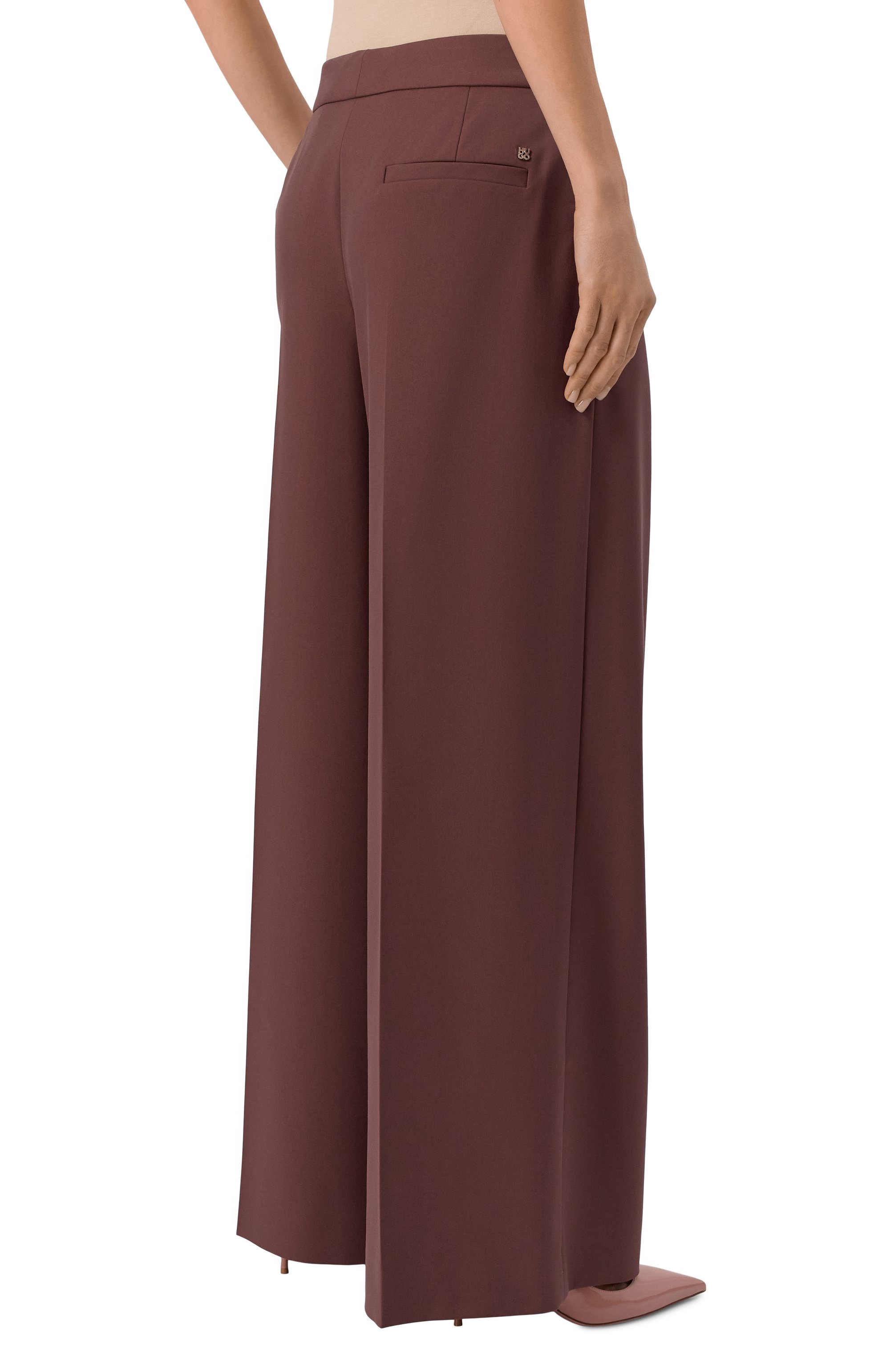 Брюки HUGO коричневого цвета по цене 23800 руб., арт. 50544107, фото 4 Брюки HUGO, арт. 50544107, фото 4