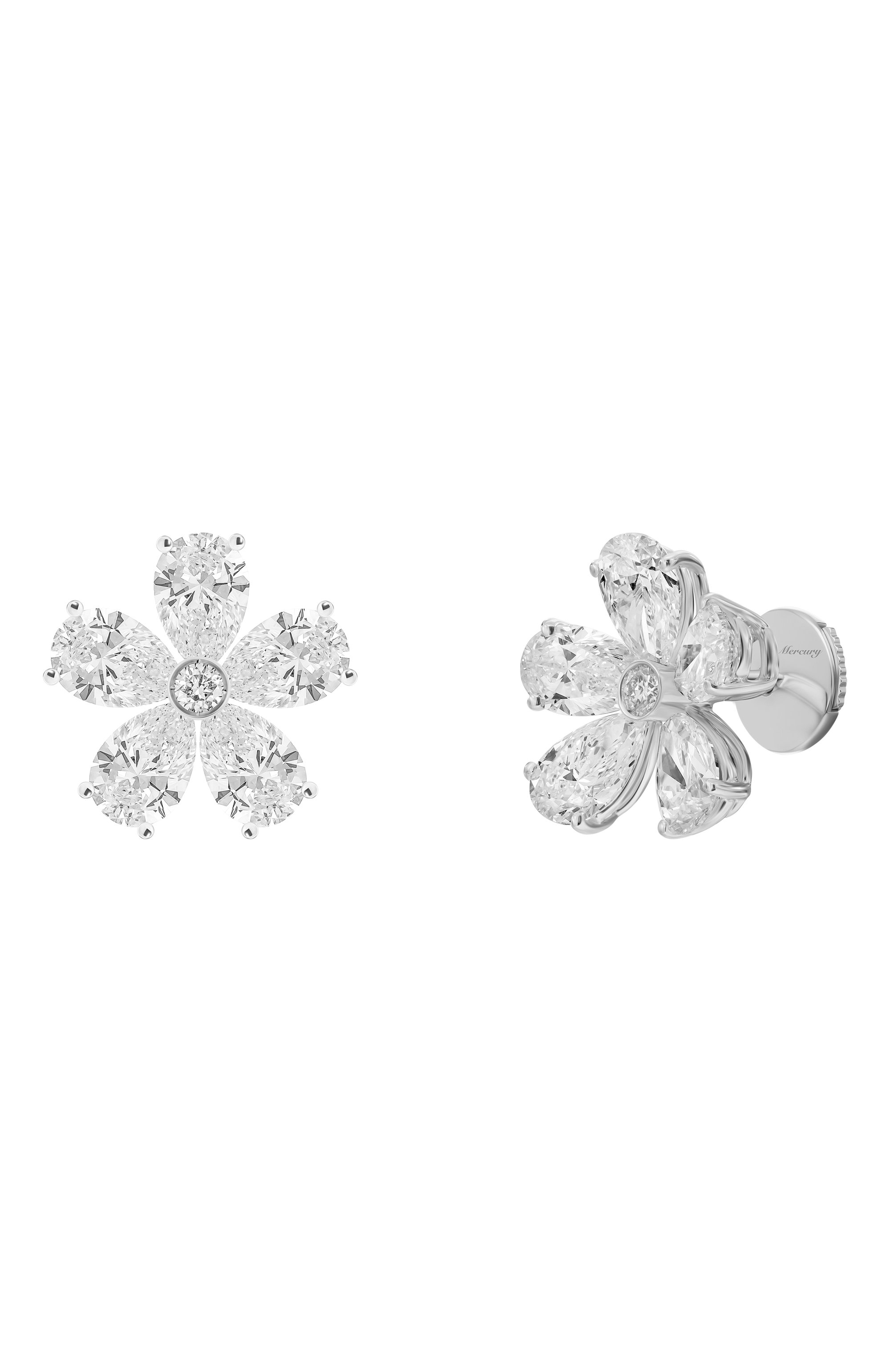 Серьги-гвоздики MERCURY, арт. ME18723/WG/FL1.00, фото 2