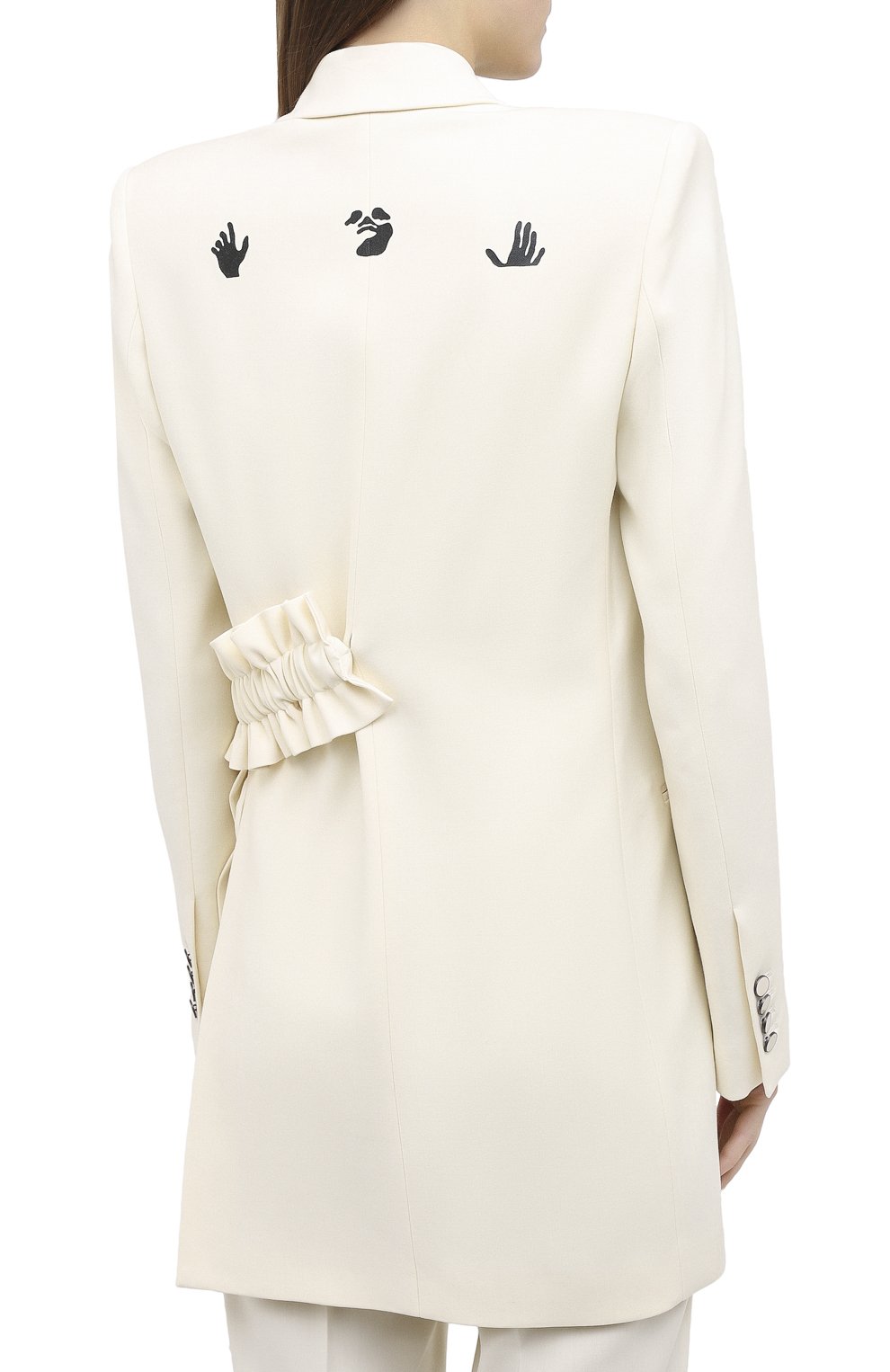 Жакет из вискозы и шерсти OFF-WHITE, арт. 0WEF057F20FAB0036110, фото 4
