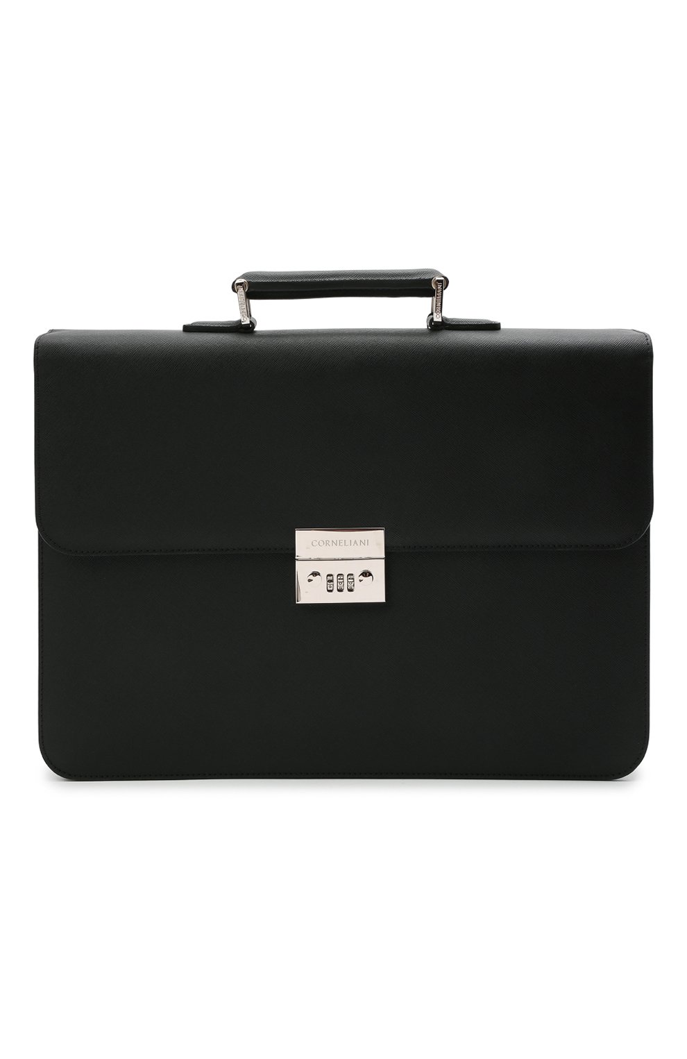 Кожаный портфель CORNELIANI черного цвета по цене 143000 руб., арт. 00TD15-0021812/00, фото 1 Кожаный портфель CORNELIANI, арт. 00TD15-0021812/00, фото 1