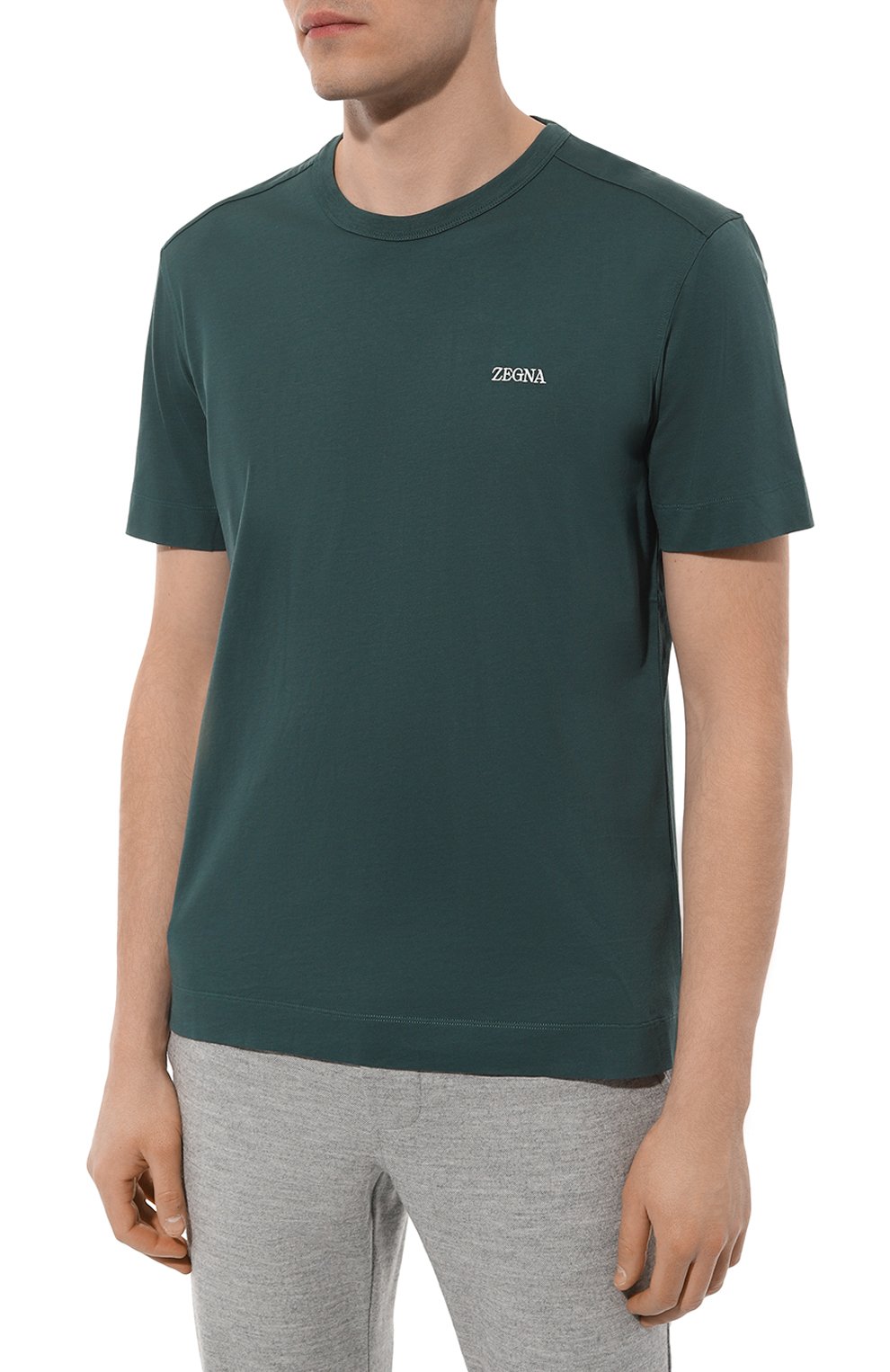 Хлопковая футболка ZEGNA, арт. UC360A6/C760, фото 3