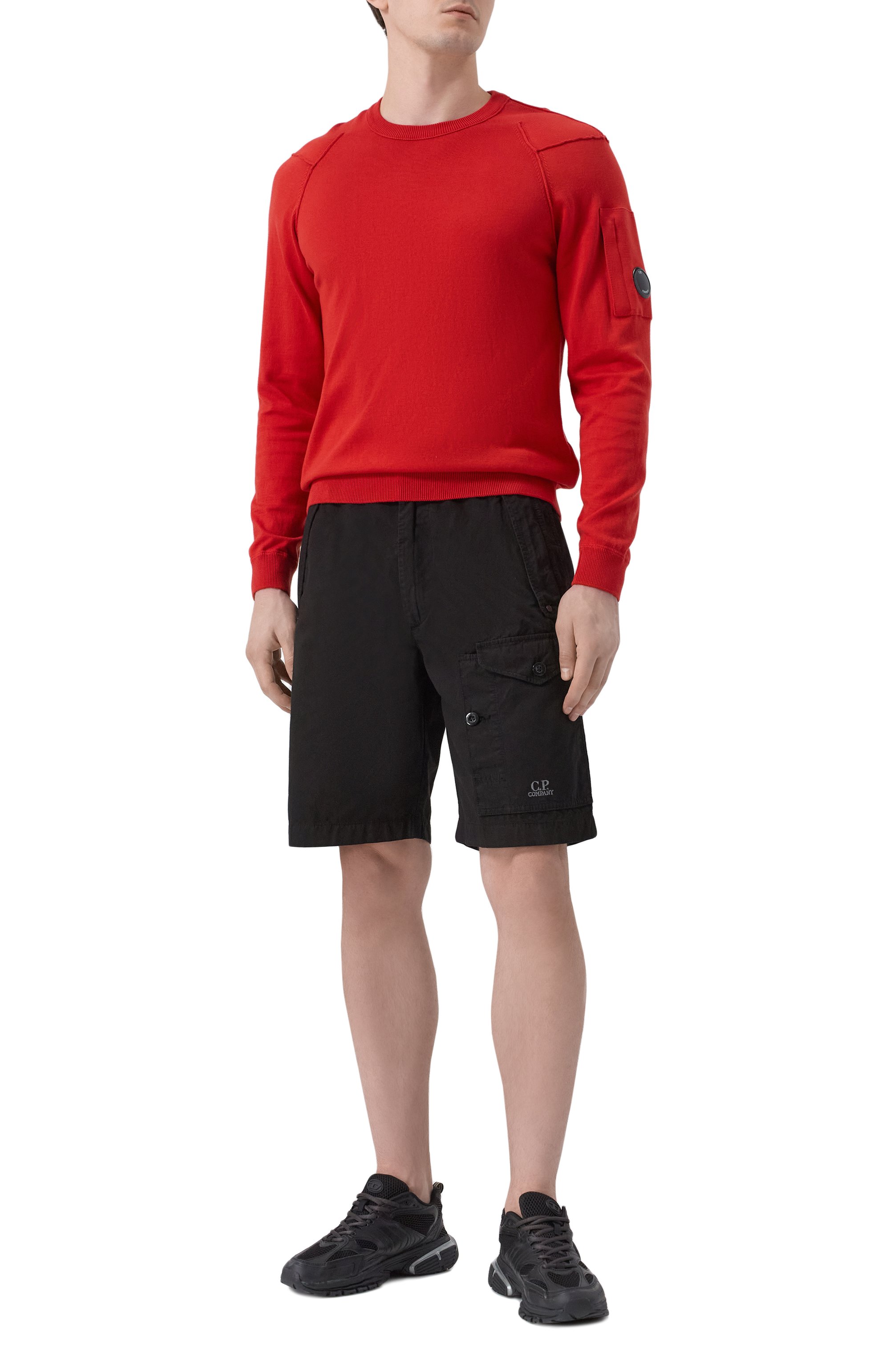 Хлопковые шорты C.P. COMPANY, арт. 18CMBE060A006475G, фото 2