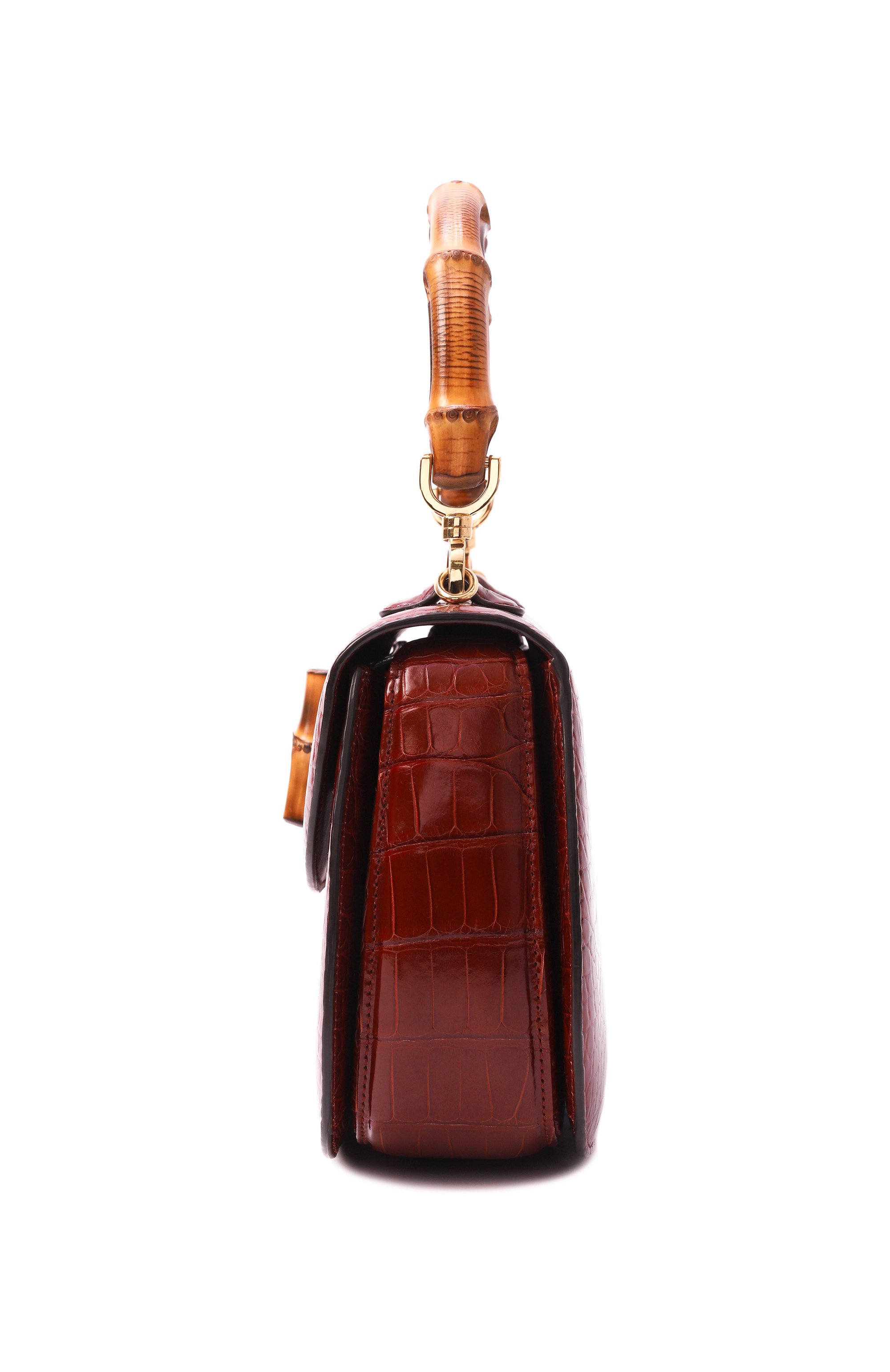 Сумка gucci bamboo 1947 small из кожи аллигатора GUCCI, арт. 517337 EV40G, фото 3