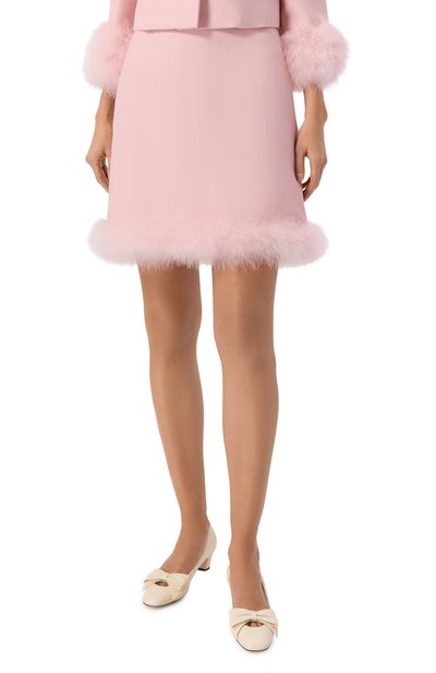 Юбка из шерсти и шелка VALENTINO, арт. 8B3RAEJ5/1CF, фото 3