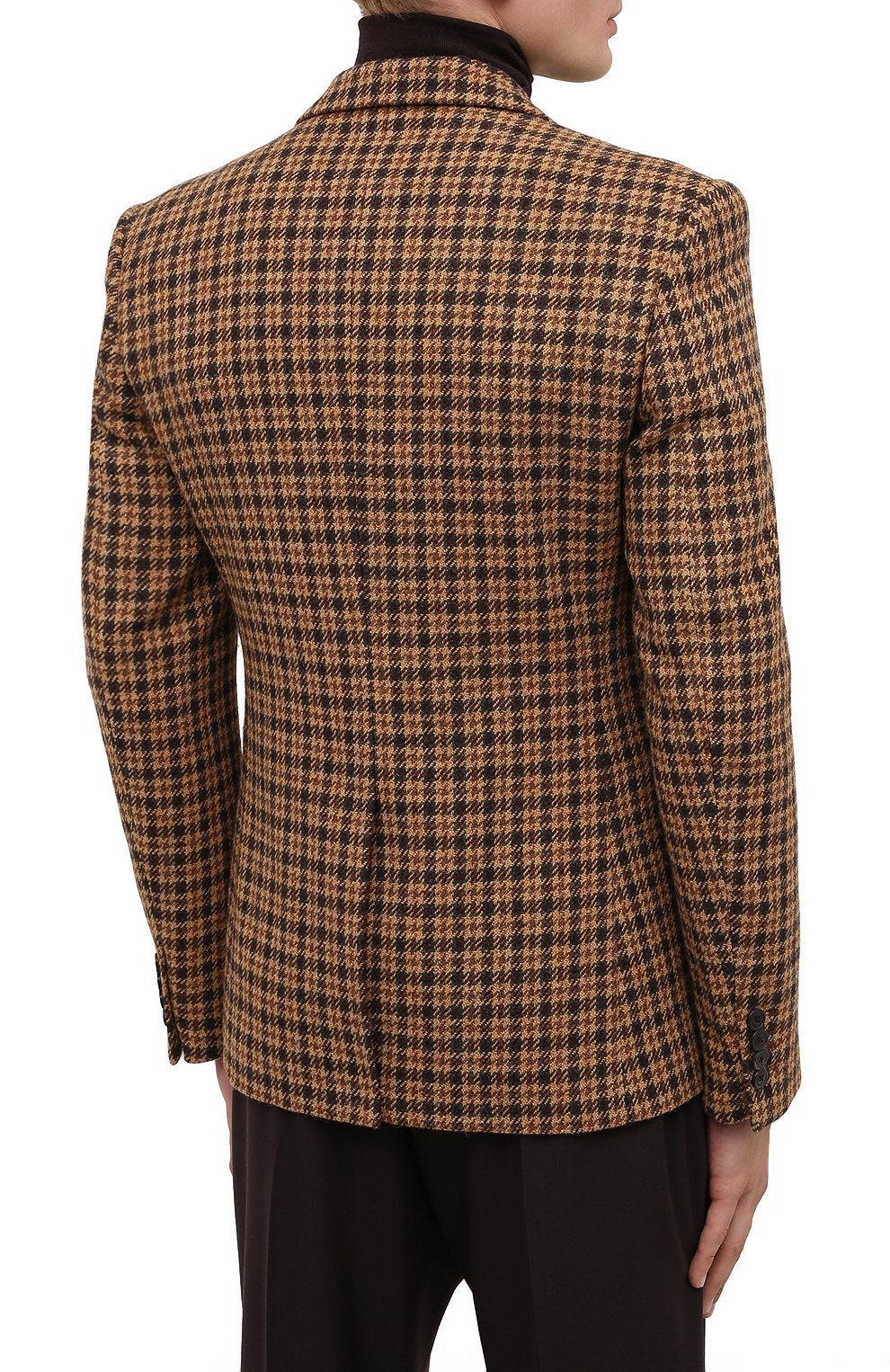 Шерстяной пиджак DRIES VAN NOTEN светло-коричневого цвета по цене 87850 руб., арт. 202-20429-1189, фото 4 Шерстяной пиджак DRIES VAN NOTEN, арт. 202-20429-1189, фото 4