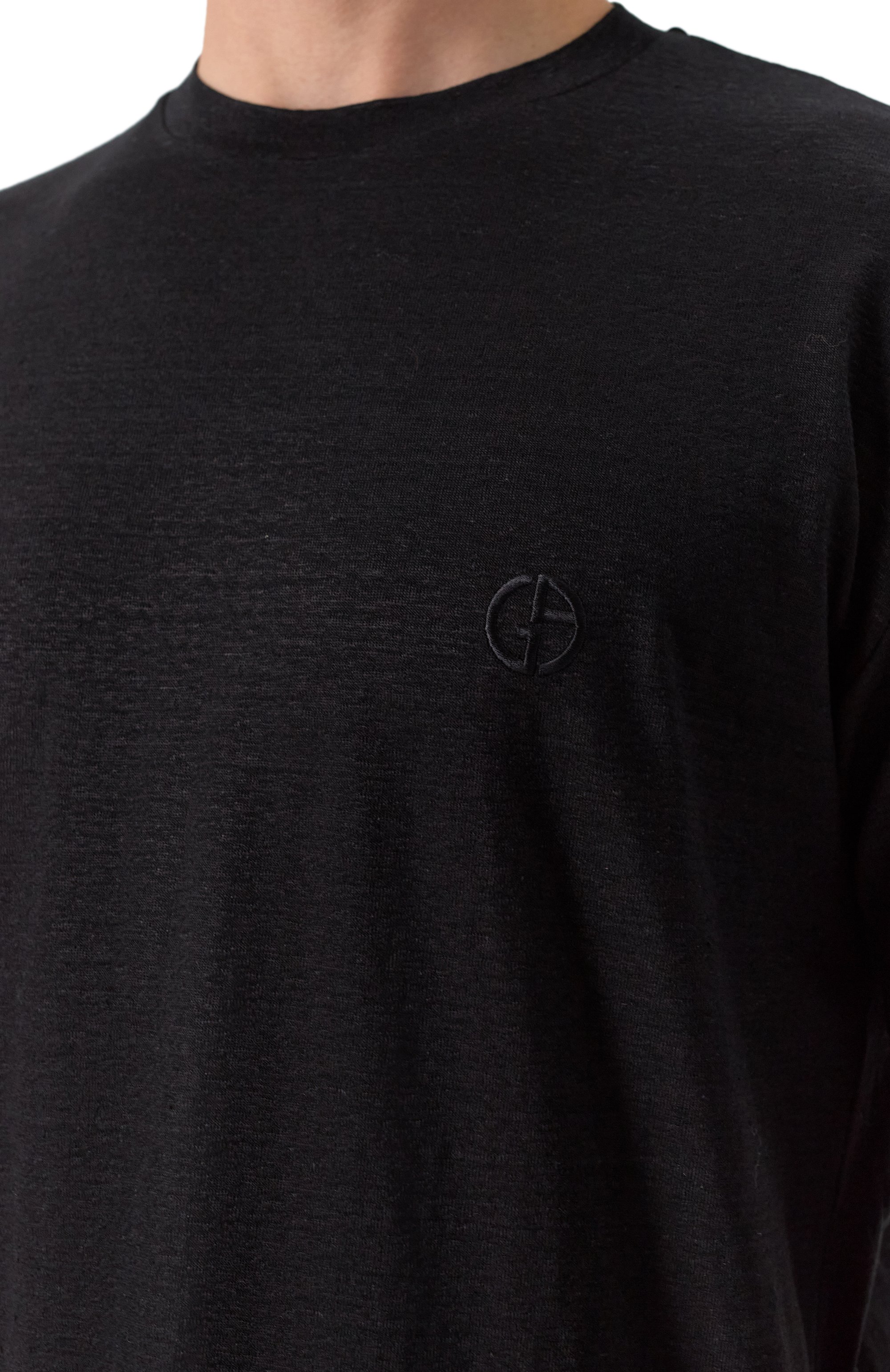 Льняная футболка GIORGIO ARMANI, арт. GM001099/TE13875, фото 5