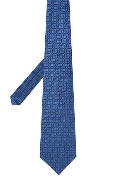 Шелковый галстук KITON синего цвета по цене 26150 руб., арт. UCRVKLC05G30, фото 2 Шелковый галстук KITON, арт. UCRVKLC05G30, фото 2