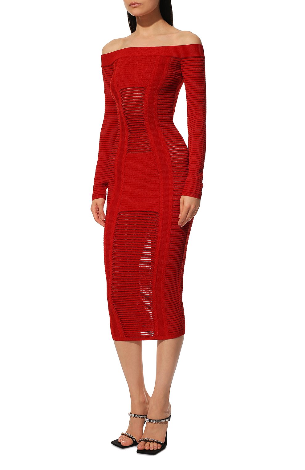 Платье из вискозы BALMAIN, арт. XF0RL113/KB60, фото 3