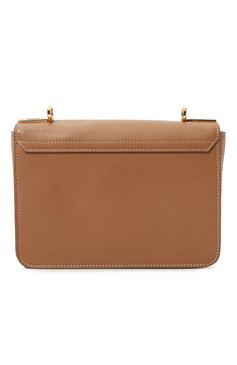 Женская сумка roxane small LANCEL бежевого цвета, арт. A12072/LH | Фото 6 (Сумки-технические: Сумки через плечо; Материал: Натуральная кожа; Материал сплава: Проставлено; Ремень/цепочка: На ремешке; Драгоценные камни: Проставлено; Размер: small)