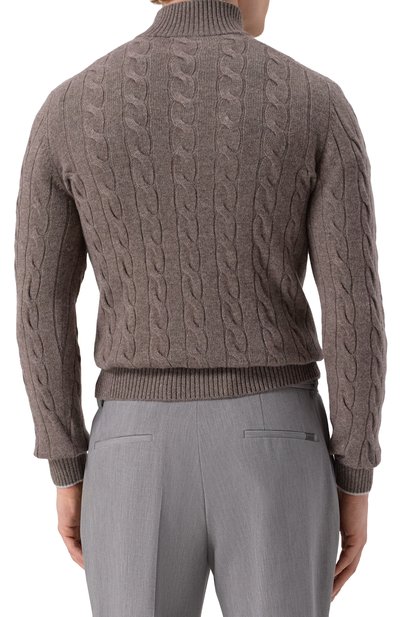 Кашемировый джемпер GRAN SASSO коричневого цвета по цене 89250 руб., арт. 23151/15572, фото 4 Кашемировый джемпер GRAN SASSO, арт. 23151/15572, фото 4