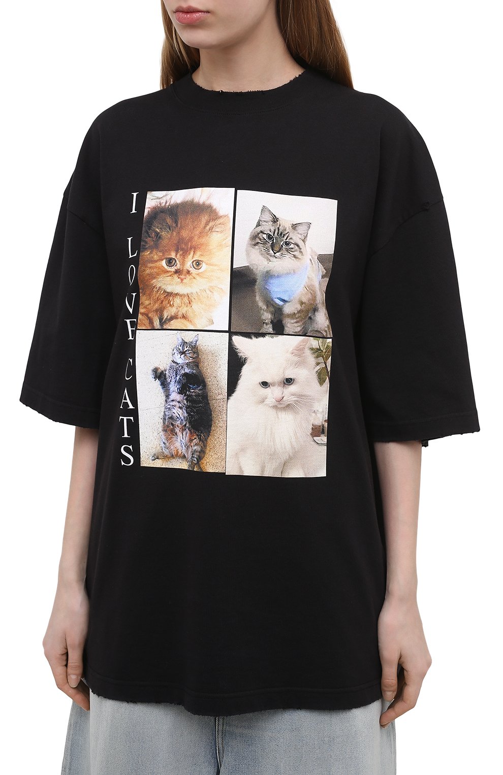 Хлопковая футболка BALENCIAGA, арт. 641532/TJVG8, фото 3